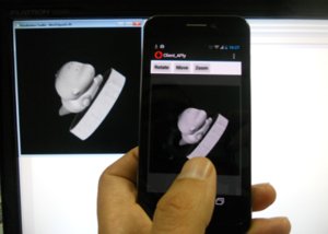 VTK Remote Rendering of 3D Laser Scanner Ply files for Android Mobile Devices